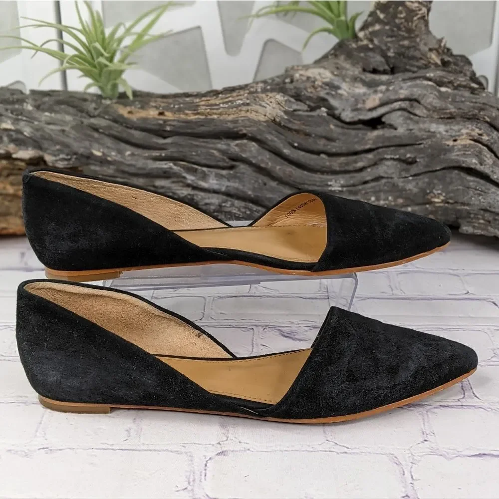 J.Crew Zoe Suede d'Orsay Flats